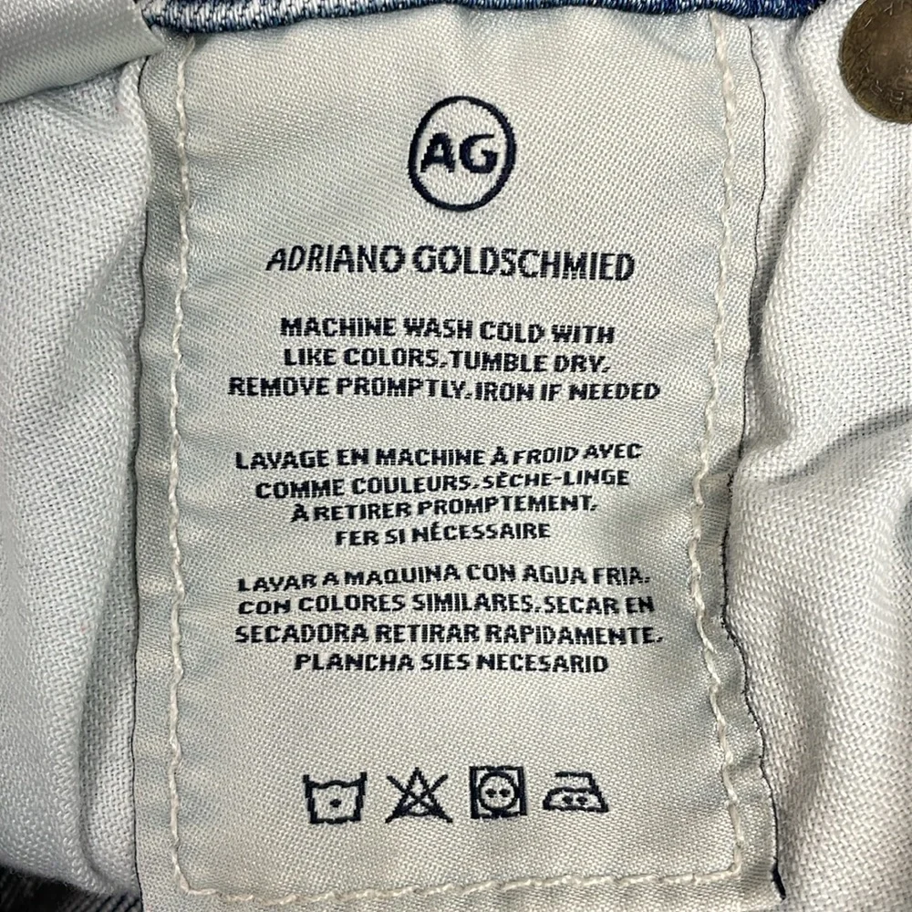 AG Adriano Goldschmied The Middi Ankle Mid Rise Legging Ankle Denim Jeans 24R